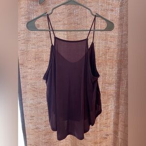 Silence + Noise Burgundy Camisole